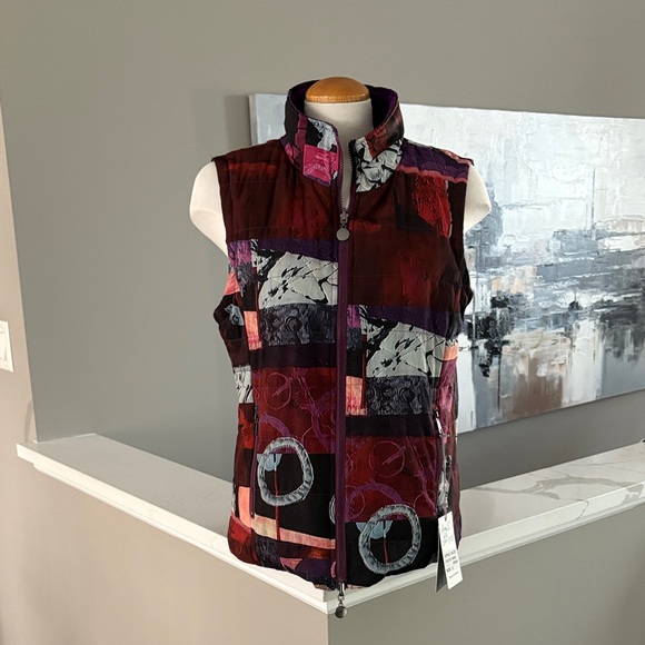 Women's Multicolor Patchwork Vest - Picture 1 of 6